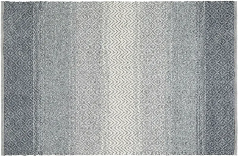 Handwebteppich Malta in Grau ca. 70x140cm