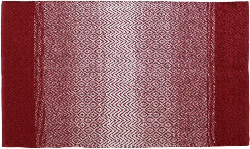 Handwebteppich Malta in Rot ca. 70x140cm