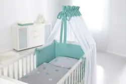 Nestchen Scarlett in Grau/Türkis