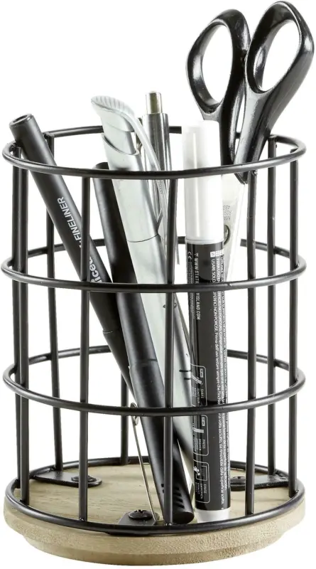 Stiftehalter in Braun/Schwarz