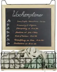 Memoboard in Braun/Schwarz