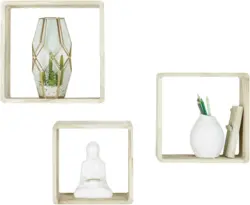 Wandregalset Toby aus Paulownia massiv