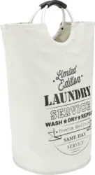 Wäschetonne Hellgrau/Schwarz