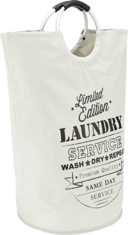 Wäschetonne Hellgrau/Schwarz