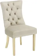 mömax Stuhl aus Samt in Taupe