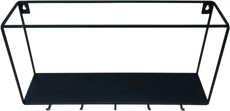 Wandboard Mila aus Metall in Schwarz