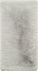 Kunstfell Caroline 1 in Silberfarben ca. 80x150cm