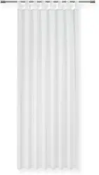 Schlaufenvorhang Hanna in Weiß, 2 Stk.