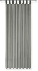 Schlaufenvorhang Hanna in Anthrazit, 2 Stk.