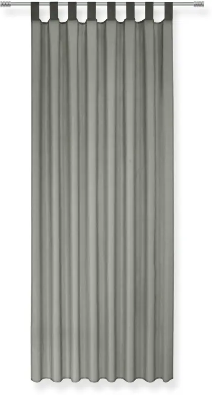 Schlaufenvorhang Hanna in Anthrazit, 2 Stk.