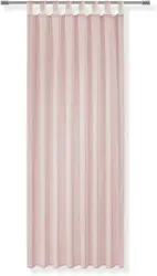 Schlaufenvorhang Hanna in Rosa, 2 Stk.