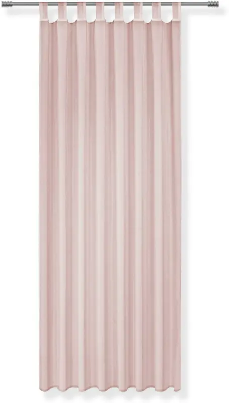 Schlaufenvorhang Hanna in Rosa, 2 Stk.
