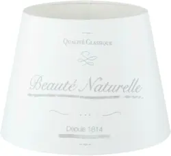 Leuchtenschirm Naturelle in Weiß Ø ca. 35cm