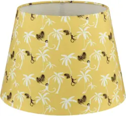 Leuchtenschirm Monkey Circus in Gelb Ø ca. 35cm