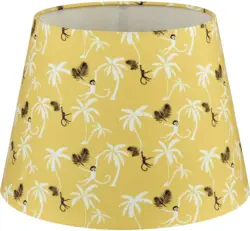 Leuchtenschirm Monkey Circus in Gelb Ø ca. 20cm