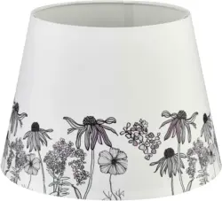 Leuchtenschirm Flower Field in Weiß Ø ca. 35cm