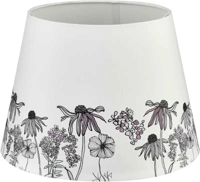 Leuchtenschirm Flower Field in Weiß Ø ca. 35cm