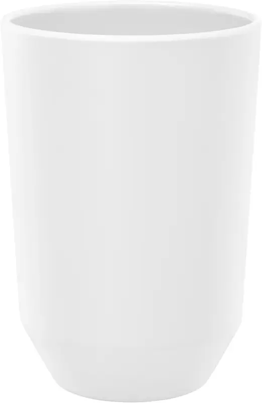 Zahnputzbecher Lilo aus Kunststoff in Weiß