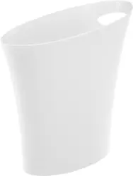 Kosmetikeimer Lilo aus Kunststoff in Weiß