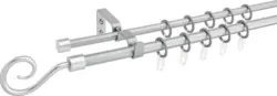 Vorhangstangenset Hook Doppellauf ca. 120-210cm