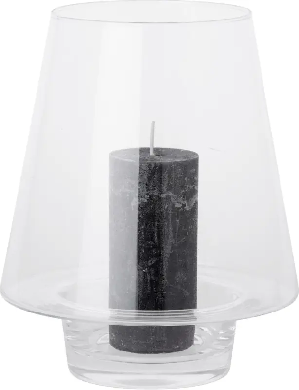 Windlicht Lou aus Glas Ø 22cm