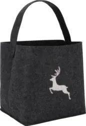 Korb in Schwarz ca. 39x40x34 cm