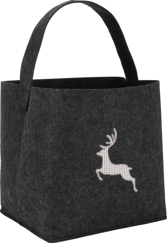 Korb in Schwarz ca. 39x40x34 cm