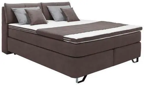 Boxspringbett in Dunkelbraun ca. 160x200cm