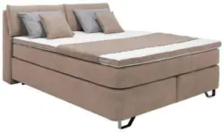 Boxspringbett in Beige ca. 160x200cm
