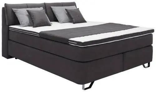Boxspringbett in Grau ca. 180x200cm