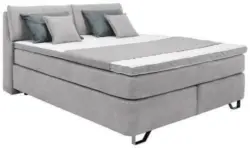 Boxspringbett in Silber ca. 160x200cm