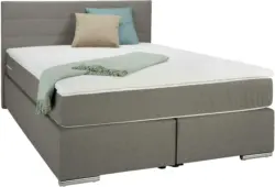 Boxspringbett in Grau ca. 140x200cm