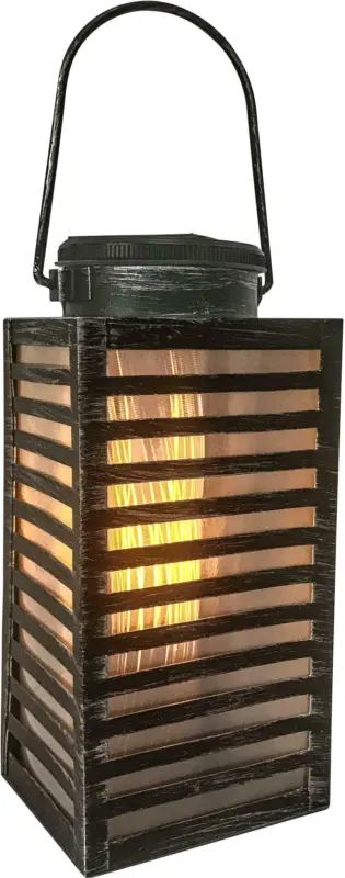 Solarleuchte Latte in Schwarz