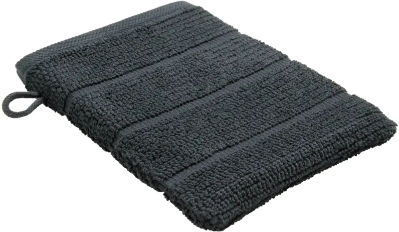 Waschhandschuh Anna in Schwarz ca. 16x21cm