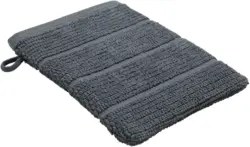 Waschhandschuh Anna in Anthrazit ca. 16x21cm