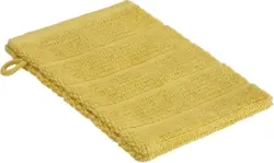 Waschhandschuh Anna in Gelb ca. 16x21cm