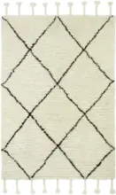 mömax Webteppich Bombay in Schwarz/Weiß ca. 160x230cm