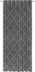 Schlaufenvorhang Charles in Grau ca. 140x245cm