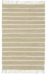 Handwebeteppich Toni in Beige ca. 80x150cm