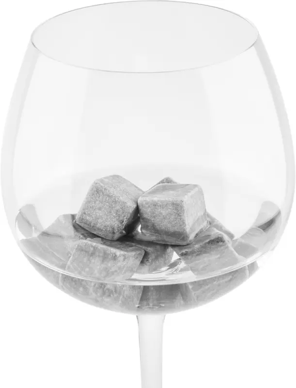 Mehrweg-Eiswürfel Chilling Stones in Dunkelrau