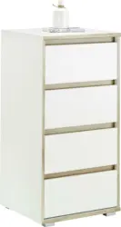 Kommode in Weiß/Natur