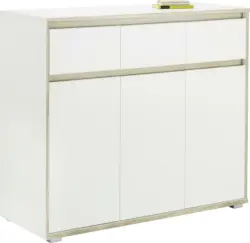 Sideboard in Weiß/Sonoma Eiche