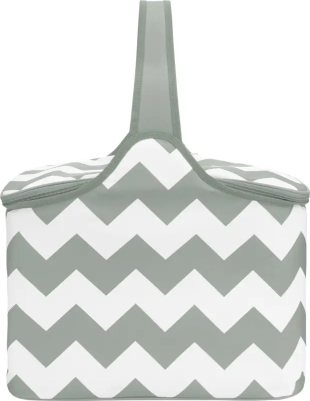 Kühltasche Nick in Grau/Weiß ca. 40x20x25cm