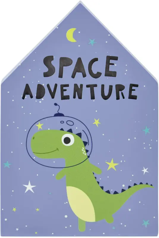 Nachtlicht Dino in Blau/Grün ca. 17x25x3,5 cm