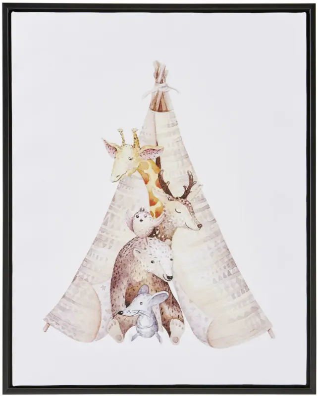Bild Tipi Multicolor ca. 40x50x2,5 cm