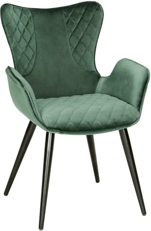 Stuhl in Grün/Schwarz