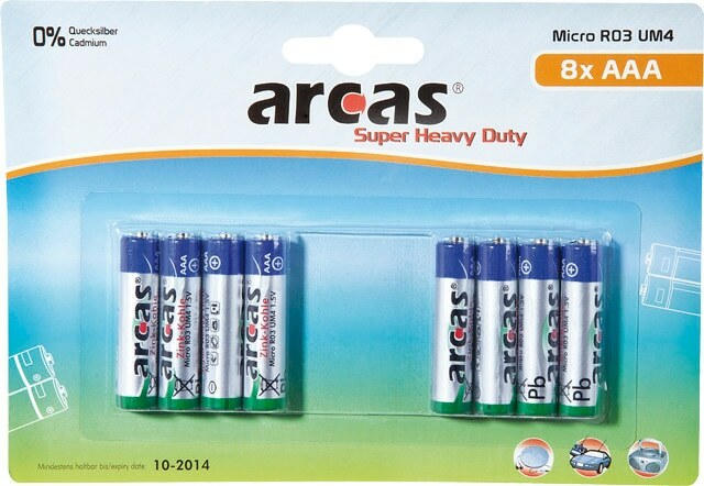 Arcas Microbatterien AAA