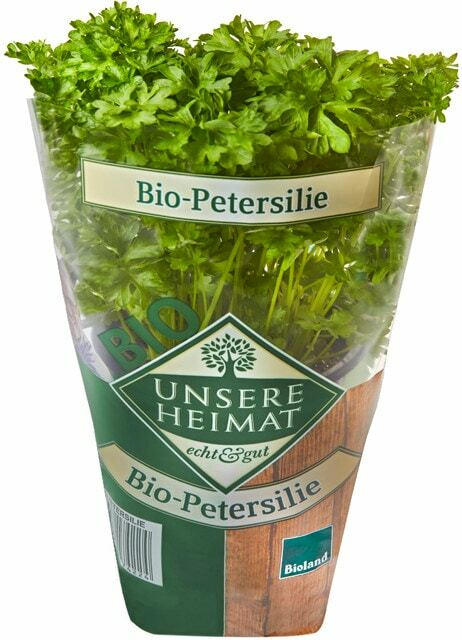 Unsere Heimat - echt & gut Bio-Basilikum oder Bio-Petersilie kraus