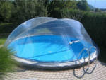 Möbelix Pooldach Rund Ø 460 cm Kunststoff Transparent