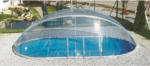 Möbelix Pooldach Oval BxL: 370x730 cm Kunststoff Transparent